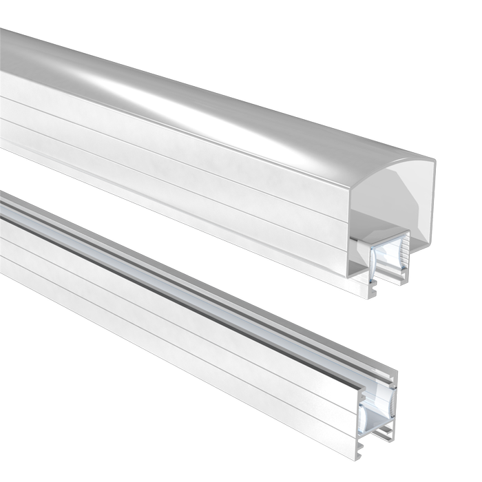 Peak 1200mm White Aluminium Balustrade Hand and Base Rail