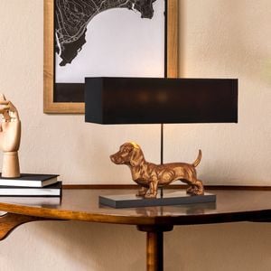 Lexi Lighting Dachshund Elegance Table Lamp - Gold