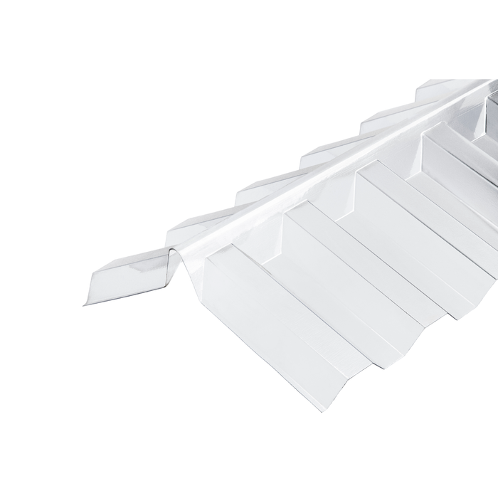 Suntuf 127 x 15 x 15cm Clear Polycarbonate Greca Ridge Cap