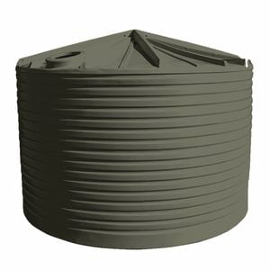 Clark Tanks 22000L Round Poly Water Tank - Earthtone