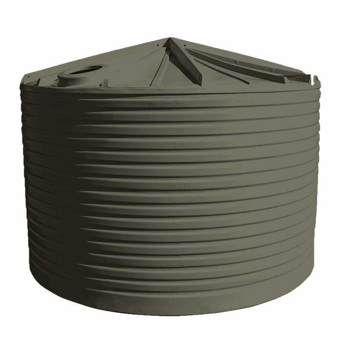 Clark Tanks 22000L Round Poly Water Tank - Earthtone