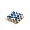 Lattice Pattern Wooden Coasters (set Of 4)