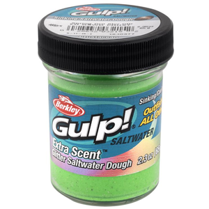 Berkley Gulp Saltwater Paste Dough Fishing Bait Crust Spring Green Silver Glitter