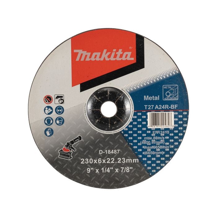 Makita 230 x 6 x 22.23mm Metal Grinding Disc