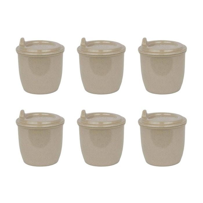 6PK EcoSouLife 296ml Biodegradable Reusable Rice Husk Baby Sippy Cup w/ Lid