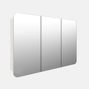 Future Glass Ezri Rectangle Frameless Mirror Cabinet - 800 x 1500mm (Triple Door)