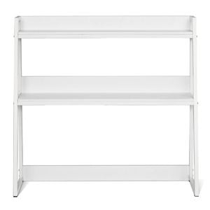 Vevor 95 X 32 X 90 Cm Desktop Bookshelf White 2 Tier With Anti-slip Feet Pads For Office Home