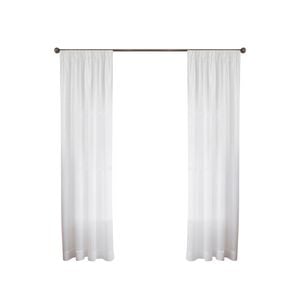 Smart Home Products White Coco Pencil Pleat Net Sheer Curtain - 150-230 x 213cm