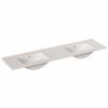 Stein 1800mm White Polymarble Top With Double Basin