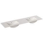 Stein 1800mm White Polymarble Top With Double Basin