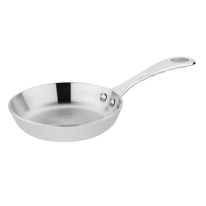 Vogue Mini Frying Pan Tri-wall Stainless Steel & Aluminium 100mm Commercial Kitchen Cookware