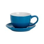Argon Tableware 2 Piece Coloured Cappuccino Cup And Saucer Set - 250ml