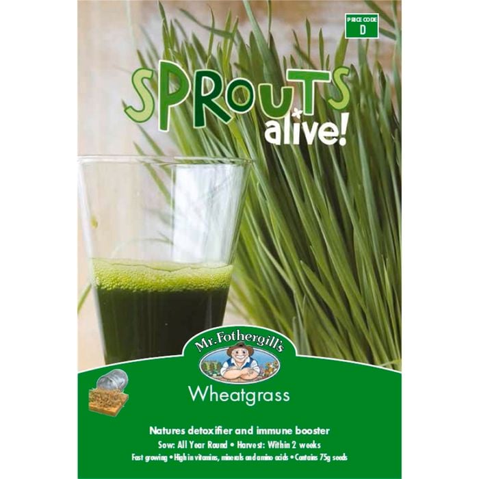 Mr Fothergill's Wheatgrass Sprouts Alive Seeds
