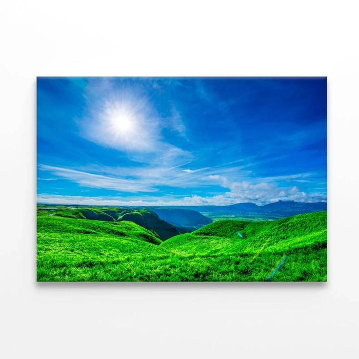 Refreshing Grassland  Print 100% Australian Made 150 x 100cm  (Stretched)