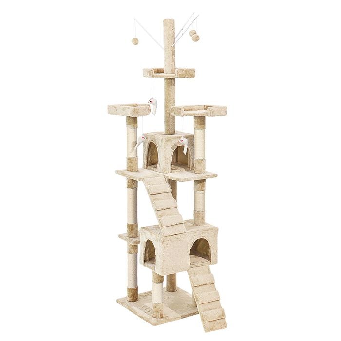 Pawz Cat Tree Scratching Post 210CM Cream