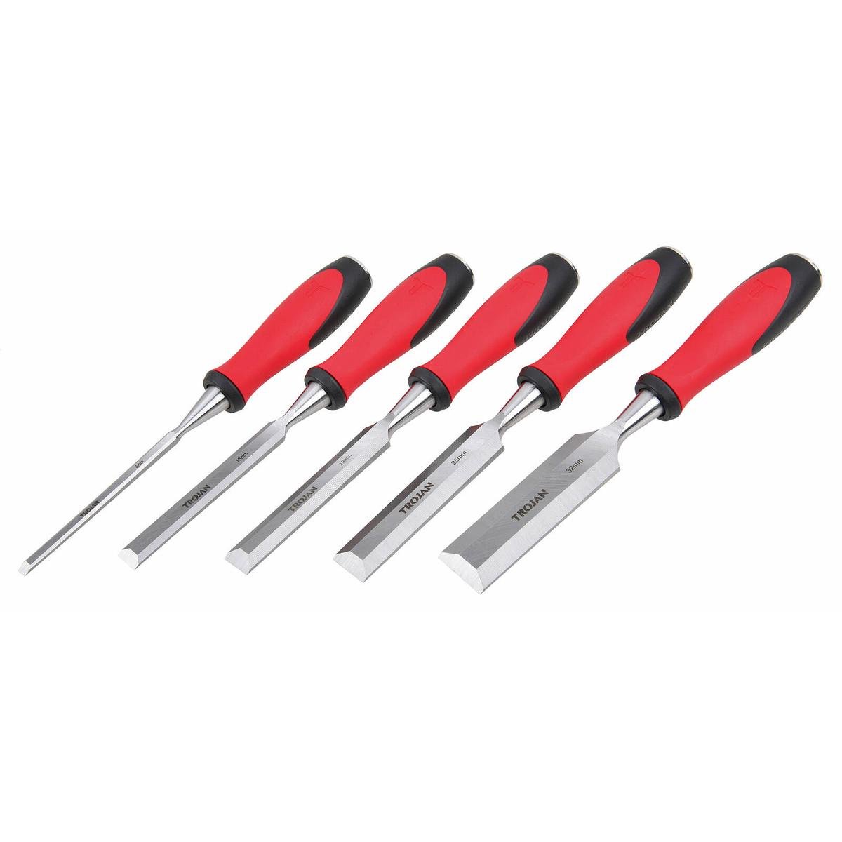 Wood Chisels: Woodworking Chisel Set - 6 Pcs. (6, 10, 13, 19, 25, 32mm) In Wooden Case