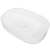 New England Joinery 550mm White Gloss Myrtle Basin