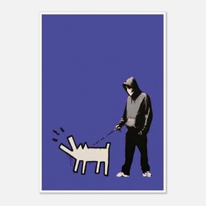 Galrie Banksy Choose Your Weapon Purple Poster Print 2010-Edgy Art for Your Collection, Poster Only, A0 84 x 119cm (33 X 47inch)