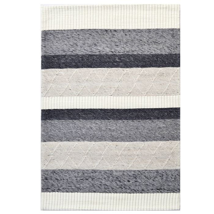 Moher Grey Handmade Wool Rug-6274-110x160cm