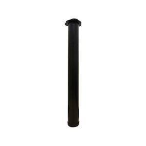 Adoored 76 x 710mm Black Round Adjustable Furniture Leg