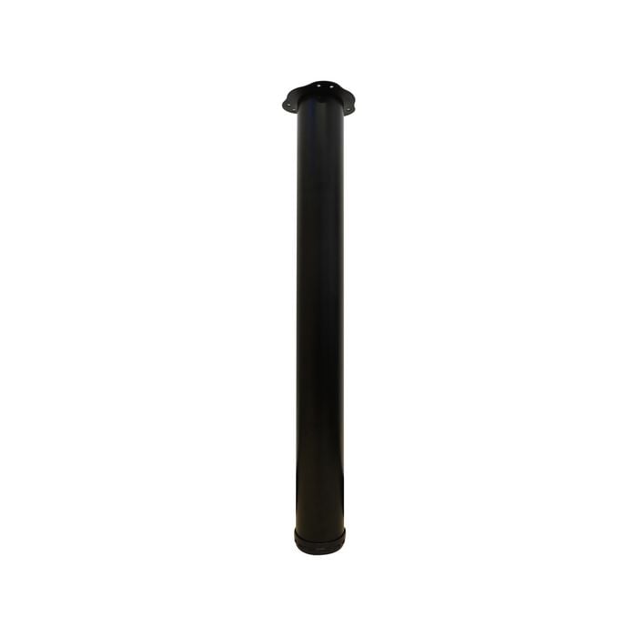 Adoored 76 x 710mm Black Round Adjustable Furniture Leg