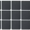 Argon Tableware 10cm Square Slate Coasters - Set Of 12 Drink Coasters Stone Natural Slate Drink Placemats Mug Glass Cup Mats
