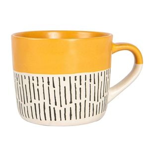 Nicola Spring Dipped Dash Stoneware Coffee Mug - 450ml