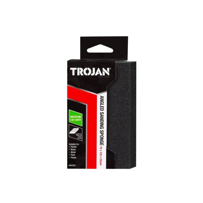 Trojan 120 Grit Angled Sanding Sponge 