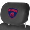 Melbourne Demons Official Afl Universal Headrest Cover Pairs