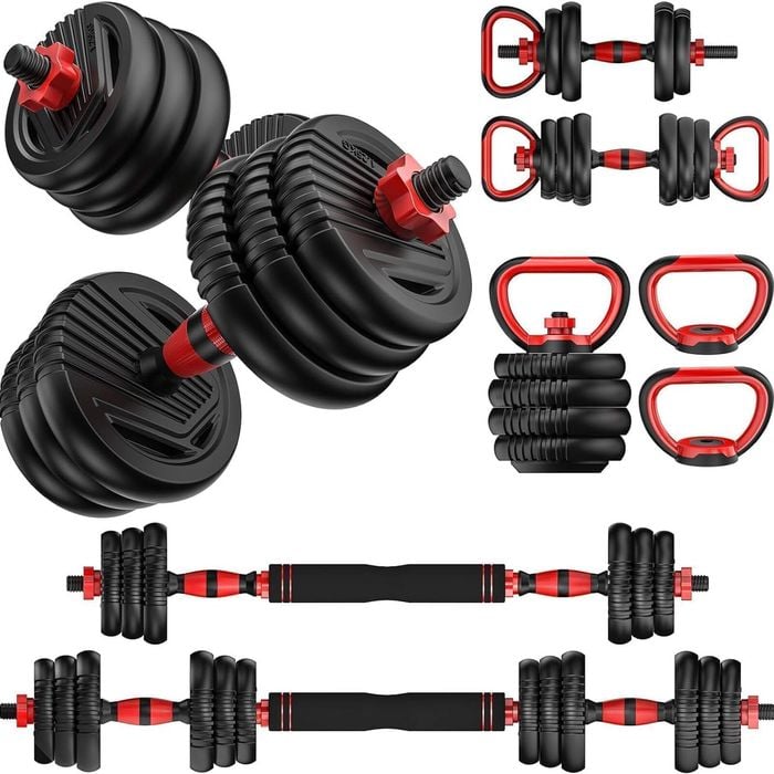 Fohoa 15kg Adjustable Dumbbell Set With Connector