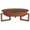 Patina Low Round Rust Fire Pit