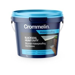 Crommelin 1L Blackseal Heavy Duty Bitumen Waterproofing Membrane - 1L