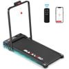 BLACK LORD Treadmill Electric Walking Pad Folding 2 Levels Incline Black