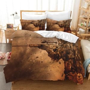 3D Military War Quilt Cover Set Bedding Set Pillowcases 01