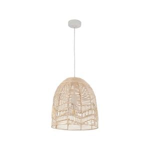 CLA Lighting ROTA Interior Natural Rattan Ellipse Pendant Light