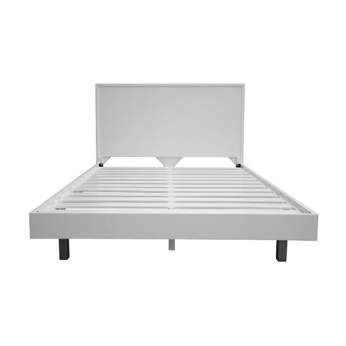Wavey King Bed Frame White