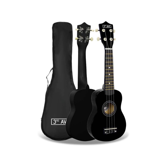 3rd Avenue Soprano Ukulele - Black