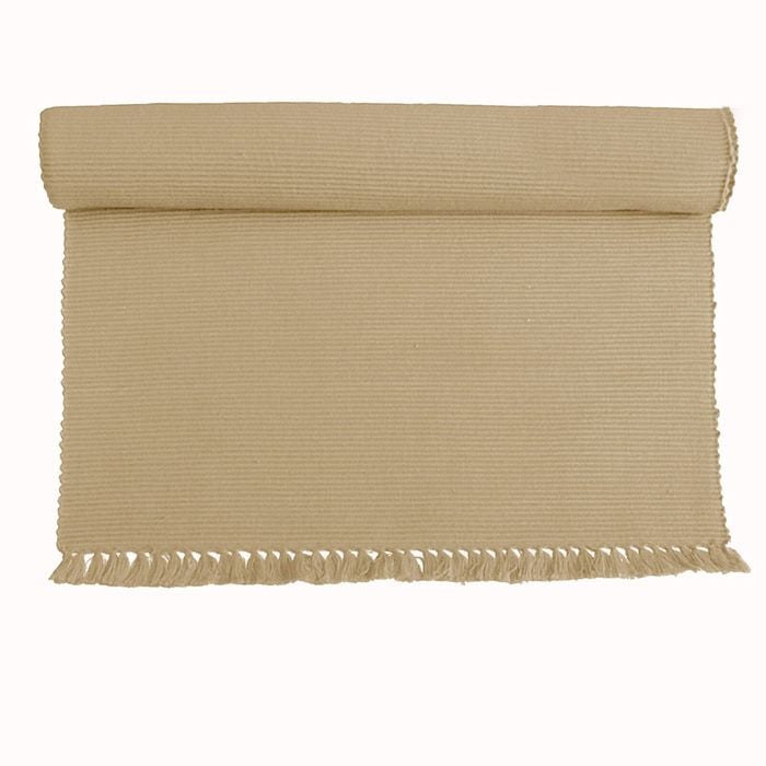 Hoydu Set of 2 - Cotton Ribbed Placemats - WARM SAND