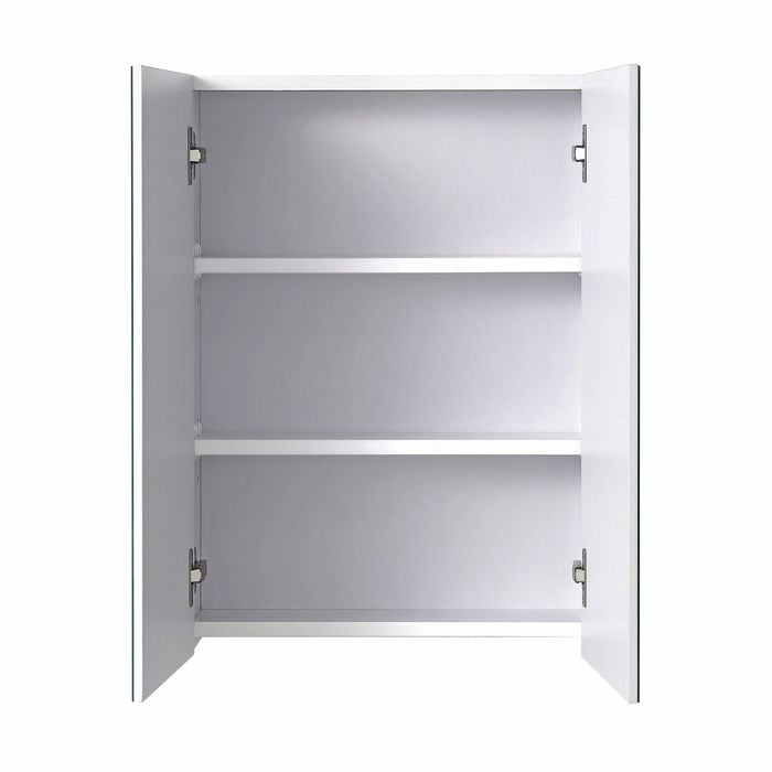Mondella Cadenza 600mm White Mirrored 2 Door Shaving Cabinet