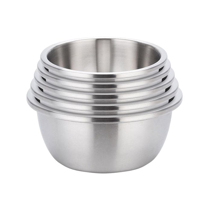 SOGA 5Pcs Matte Stainless Steel Mixing Bowl