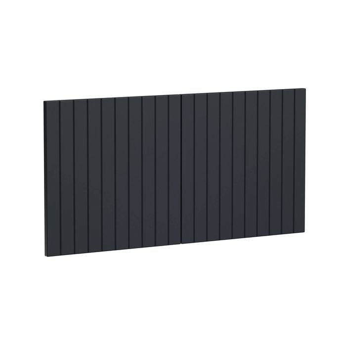 Kaboodle 1000mm Poppy Seed V-Groove Fridge Cabinet Doors - 2 Pack