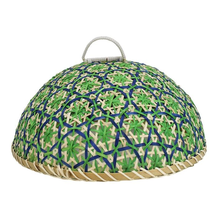 LVD Round 30cm Woven Food Cover Kitchen Dining Meal Guard Topic