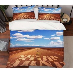 3D Highway Cloud 42 Bed Pillowcases Quilt Queen Size