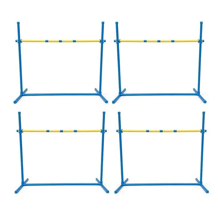 YES4PETS 4 x Portable Dog Puppy Training Practice Jump Bar  Poles Agility Post