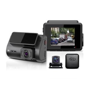 Elinz 2 Channel Dash Cam 4K+1080P AHD Rear Camera WiFi GPS Night Vision Supercapacitor Sony Starvis Car DVR