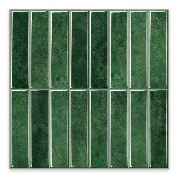 HanWood 300 x 300mm Emerald Brick Peel & Stick Adhesive Tiles 0.45m2