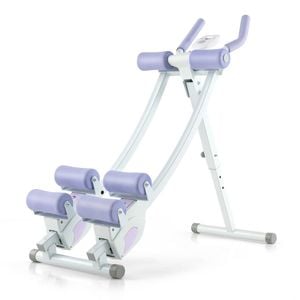 Costway Adjustable Abdominal Machine Core AB Workout Equipment Purple