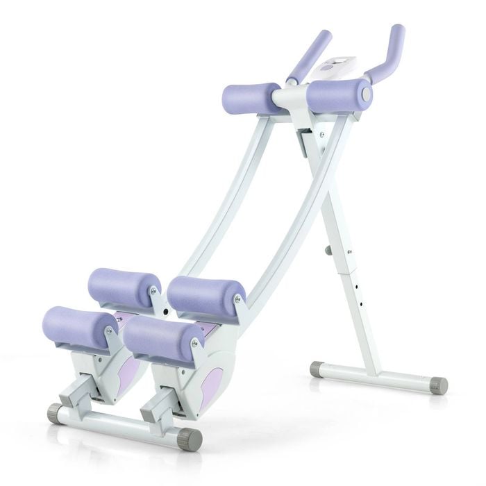 Costway Adjustable Abdominal Machine Core AB Workout Equipment Purple