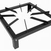 Heavy Duty Sturdy Metal Gas Burner Stand BBQ Barbecue in Black 38x38x10cm - Black Powder Coated Burner Stand | N/A | N/A