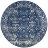 Sense 252 Navy 150x150cm Round - Small Pet Friendly Power Loomed Rug